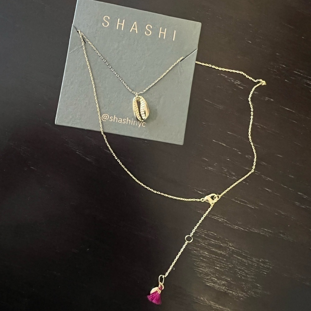 Sashi Gold Tone Shell Necklace - Picture 8 of 14